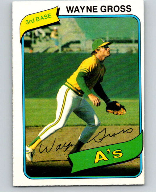 1980 O-Pee-Chee #189 Wayne Gross  Oakland Athletics  V79420 Image 1