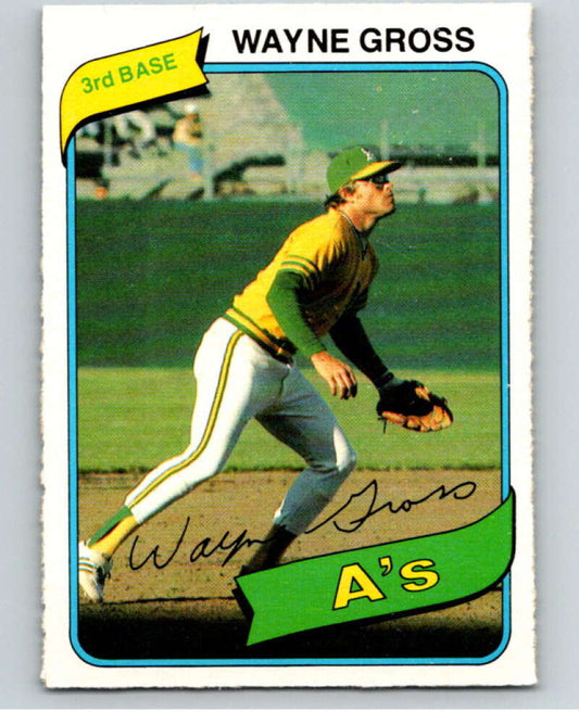 1980 O-Pee-Chee #189 Wayne Gross  Oakland Athletics  V79423 Image 1