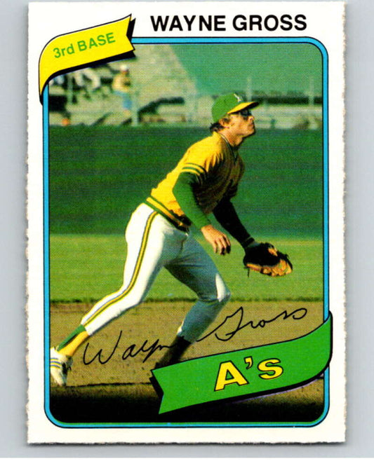 1980 O-Pee-Chee #189 Wayne Gross  Oakland Athletics  V79424 Image 1