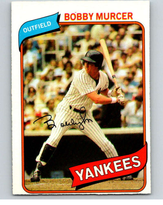 1980 O-Pee-Chee #190 Bobby Murcer  New York Yankees  V79425 Image 1