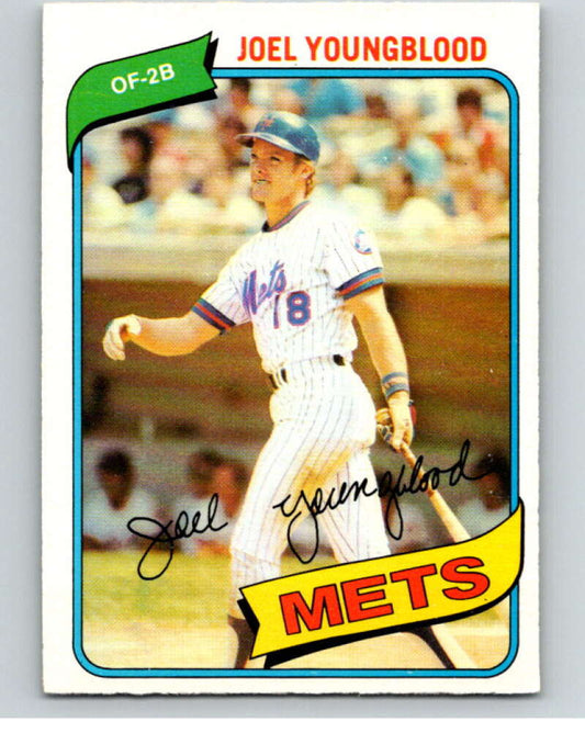 1980 O-Pee-Chee #194 Joel Youngblood  New York Mets  V79435 Image 1