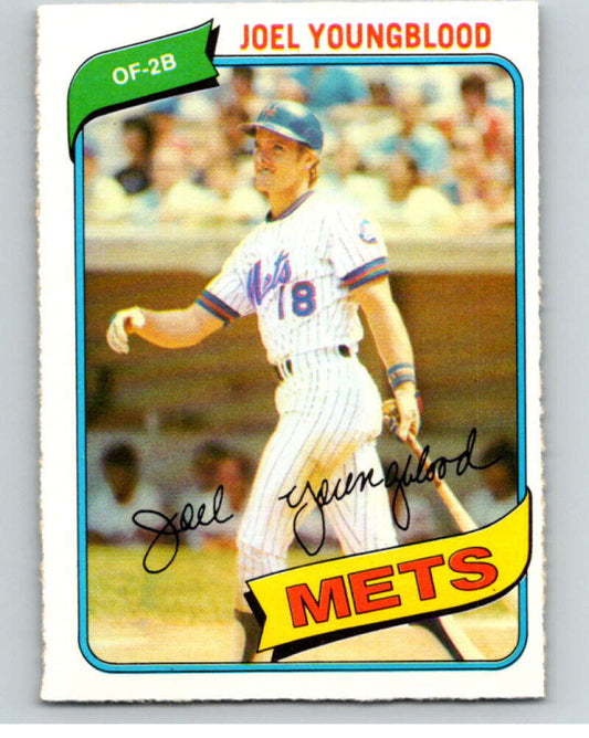 1980 O-Pee-Chee #194 Joel Youngblood  New York Mets  V79436 Image 1