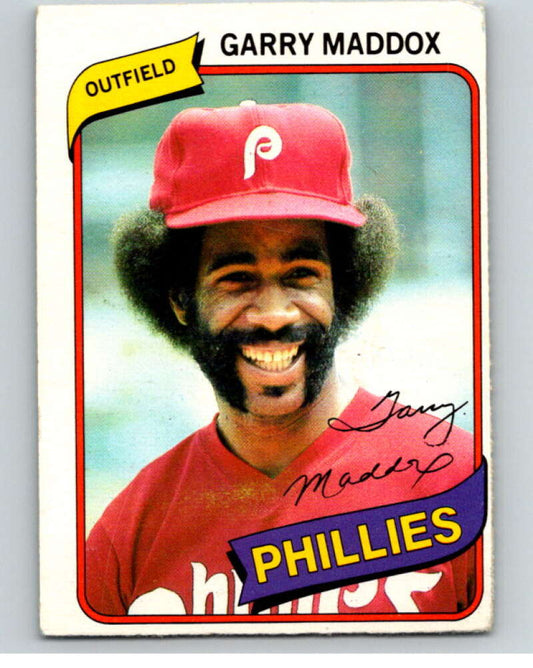 1980 O-Pee-Chee #198 Garry Maddox  Philadelphia Phillies  V79442 Image 1