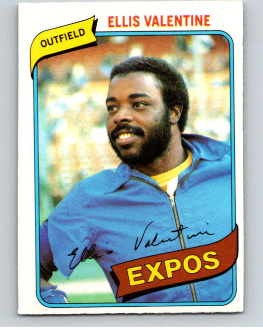 1980 O-Pee-Chee #206 Ellis Valentine  Montreal Expos  V79462 Image 1