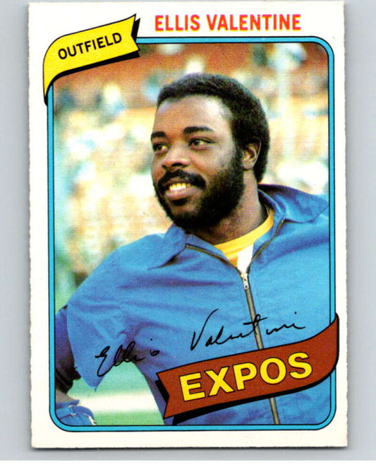 1980 O-Pee-Chee #206 Ellis Valentine  Montreal Expos  V79463 Image 1