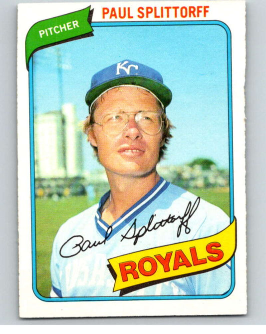 1980 O-Pee-Chee #214 Paul Splittorff  Kansas City Royals  V79488 Image 1