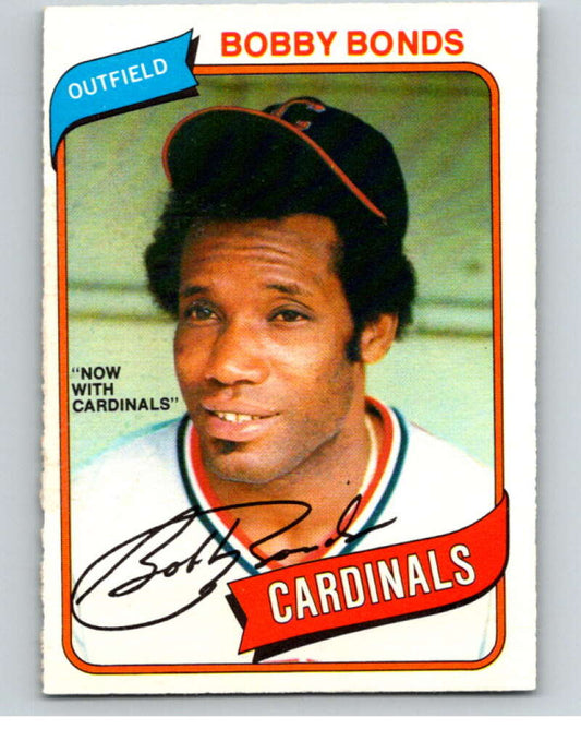 1980 O-Pee-Chee #215 Bobby Bonds Cardinals/Indians  V79490 Image 1