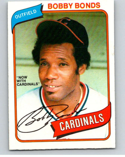 1980 O-Pee-Chee #215 Bobby Bonds Cardinals/Indians  V79491 Image 1