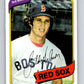 1980 O-Pee-Chee #216 Butch Hobson  Boston Red Sox  V79496 Image 1