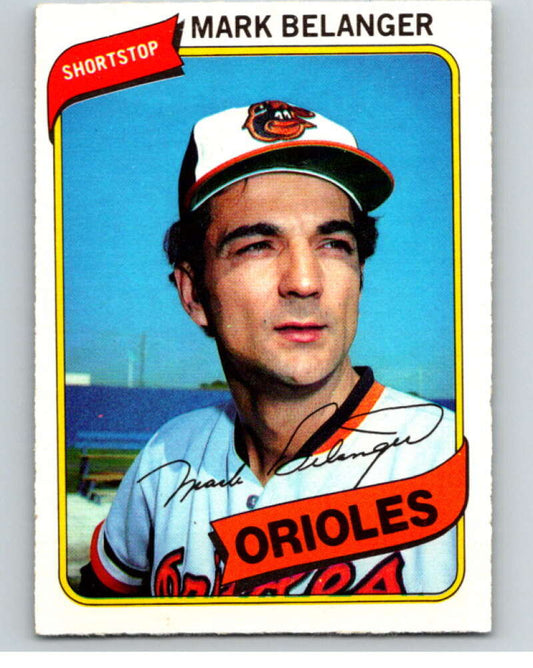 1980 O-Pee-Chee #217 Mark Belanger  Baltimore Orioles  V79498 Image 1