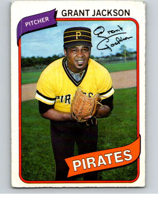 1980 O-Pee-Chee #218 Grant Jackson  Pittsburgh Pirates  V79501 Image 1