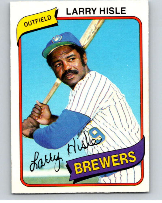 1980 O-Pee-Chee #222 Larry Hisle  Milwaukee Brewers  V79520 Image 1