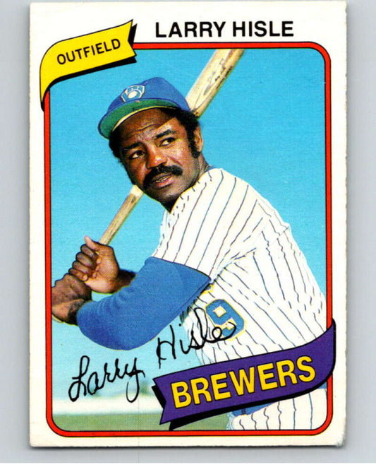 1980 O-Pee-Chee #222 Larry Hisle  Milwaukee Brewers  V79521 Image 1