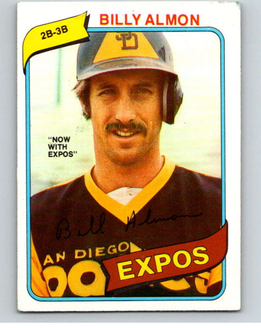 1980 O-Pee-Chee #225 Bill Almon  Montreal Expos/S Padres  V79530 Image 1
