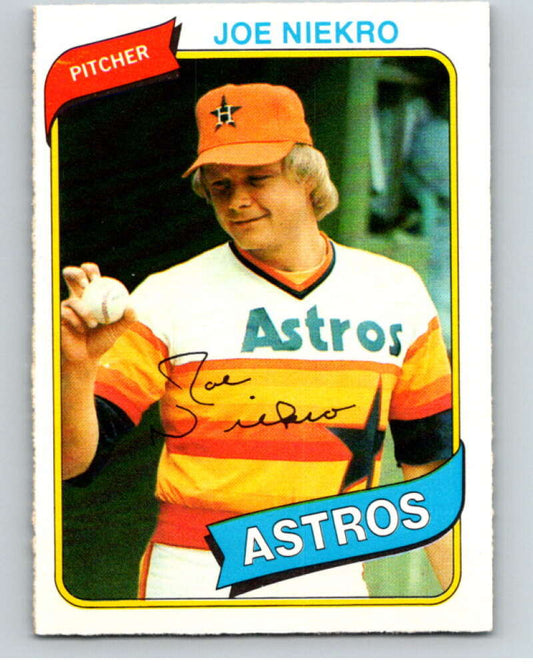 1980 O-Pee-Chee #226 Joe Niekro  Houston Astros  V79532 Image 1