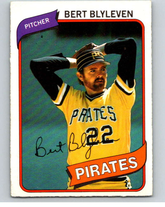 1980 O-Pee-Chee #238 Bert Blyleven  Pittsburgh Pirates  V79563 Image 1