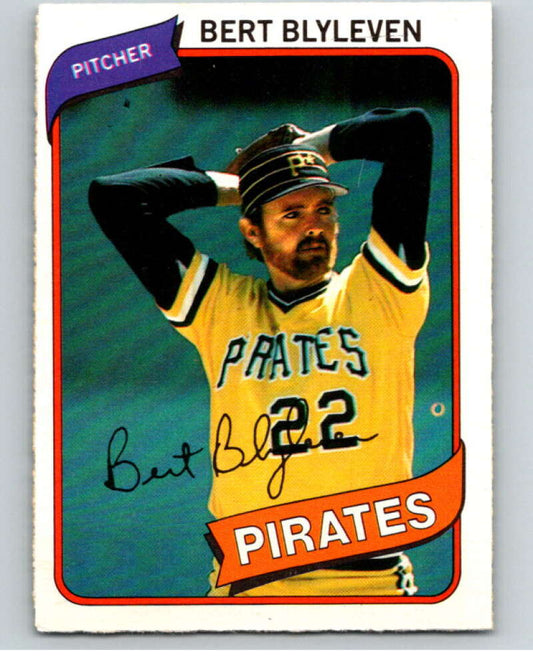 1980 O-Pee-Chee #238 Bert Blyleven  Pittsburgh Pirates  V79564 Image 1