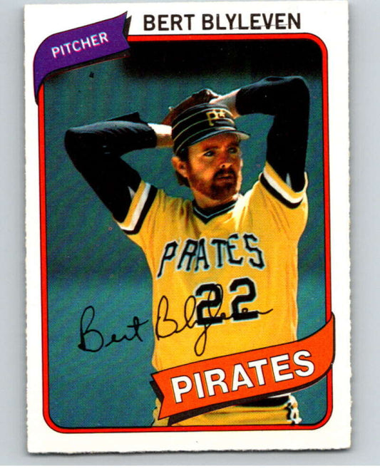 1980 O-Pee-Chee #238 Bert Blyleven  Pittsburgh Pirates  V79565 Image 1