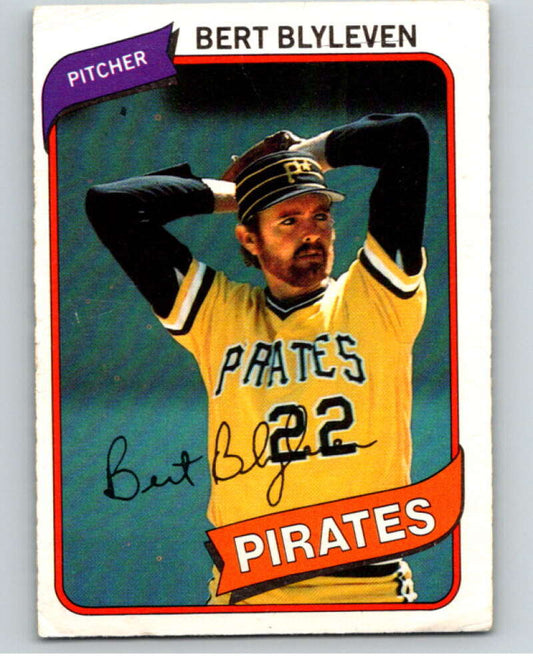 1980 O-Pee-Chee #238 Bert Blyleven  Pittsburgh Pirates  V79566 Image 1