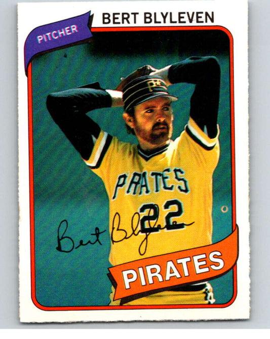 1980 O-Pee-Chee #238 Bert Blyleven  Pittsburgh Pirates  V79567 Image 1