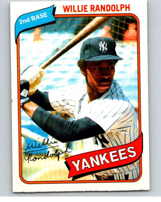 1980 O-Pee-Chee #239 Willie Randolph  New York Yankees  V79568 Image 1