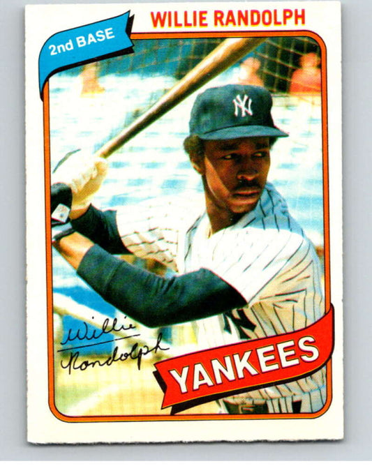 1980 O-Pee-Chee #239 Willie Randolph  New York Yankees  V79571 Image 1