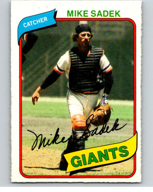 1980 O-Pee-Chee #240 Mike Sadek  San Francisco Giants  V79573 Image 1