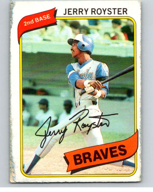 1980 O-Pee-Chee #241 Jerry Royster  Atlanta Braves  V79576 Image 1