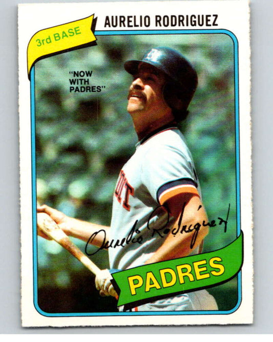 1980 O-Pee-Chee #245 Aurelio Rodriguez  San Diego Padres/Tigers  V79579 Image 1