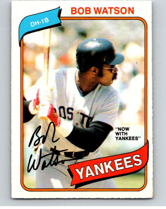 1980 O-Pee-Chee #250 Bob Watson  New York Yankees/Red Sox  V79592 Image 1