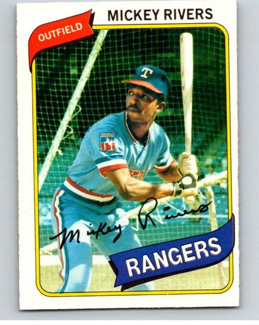 1980 O-Pee-Chee #251 Mickey Rivers  Texas Rangers  V79596 Image 1