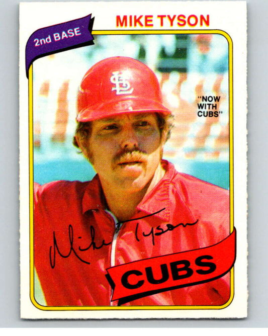 1980 O-Pee-Chee #252 Mike Tyson DP  Chicago Cubs/Cardinals  V79599 Image 1