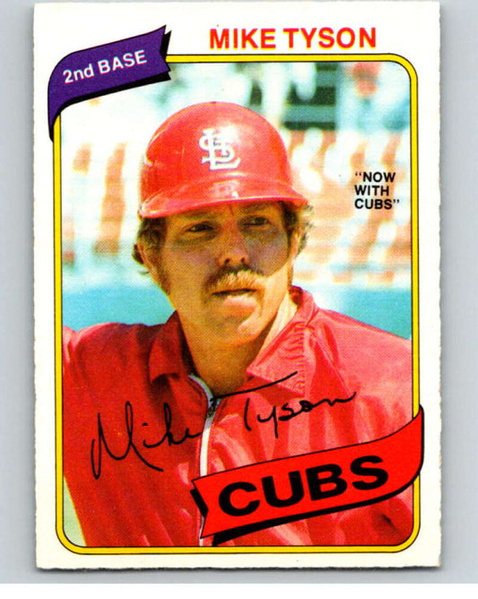 1980 O-Pee-Chee #252 Mike Tyson DP  Chicago Cubs/Cardinals  V79600 Image 1