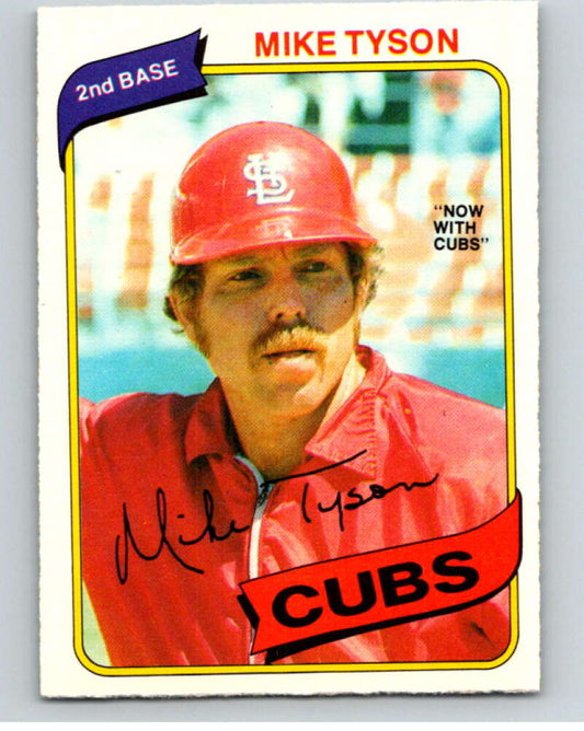 1980 O-Pee-Chee #252 Mike Tyson DP  Chicago Cubs/Cardinals  V79601 Image 1