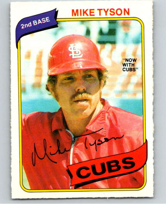 1980 O-Pee-Chee #252 Mike Tyson DP  Chicago Cubs/Cardinals  V79602 Image 1