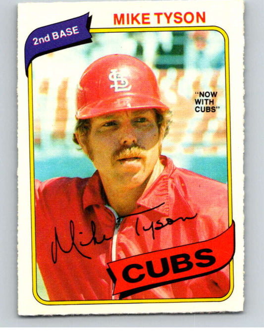 1980 O-Pee-Chee #252 Mike Tyson DP  Chicago Cubs/Cardinals  V79603 Image 1