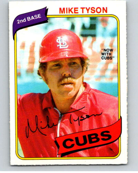 1980 O-Pee-Chee #252 Mike Tyson DP  Chicago Cubs/Cardinals  V79605 Image 1