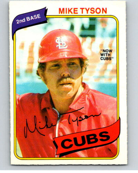 1980 O-Pee-Chee #252 Mike Tyson DP  Chicago Cubs/Cardinals  V79608 Image 1