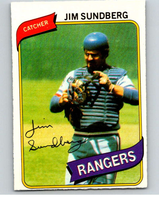 1980 O-Pee-Chee #276 Jim Sundberg  Texas Rangers  V79674 Image 1