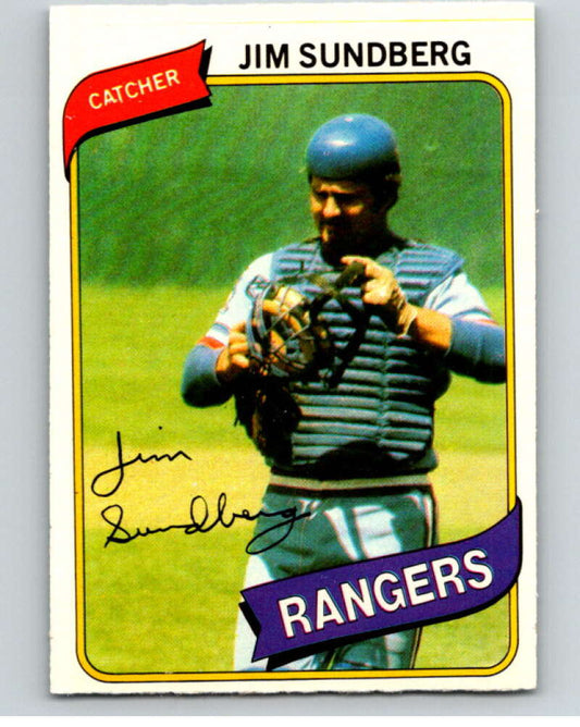 1980 O-Pee-Chee #276 Jim Sundberg  Texas Rangers  V79675 Image 1