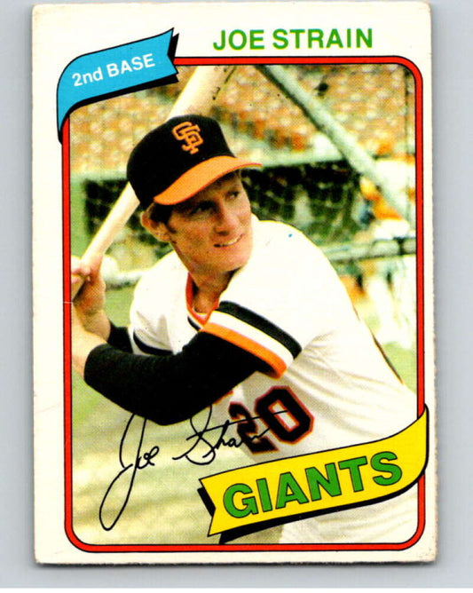 1980 O-Pee-Chee #280 Joe Strain  San Francisco Giants  V79680 Image 1