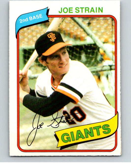 1980 O-Pee-Chee #280 Joe Strain  San Francisco Giants  V79681 Image 1