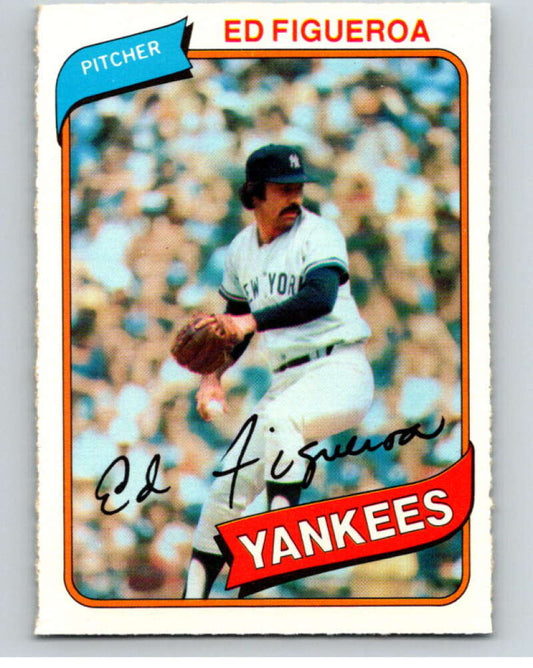 1980 O-Pee-Chee #288 Ed Figueroa  New York Yankees  V79703 Image 1