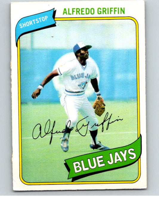 1980 O-Pee-Chee #290 Alfredo Griffin  Toronto Blue Jays  V79709 Image 1