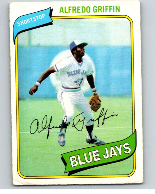 1980 O-Pee-Chee #290 Alfredo Griffin  Toronto Blue Jays  V79710 Image 1