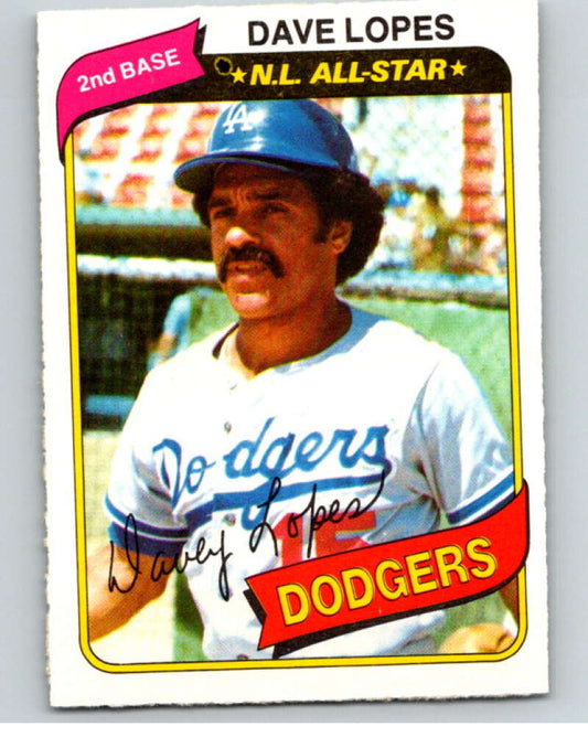 1980 O-Pee-Chee #291 Davey Lopes  Los Angeles Dodgers  V79711 Image 1