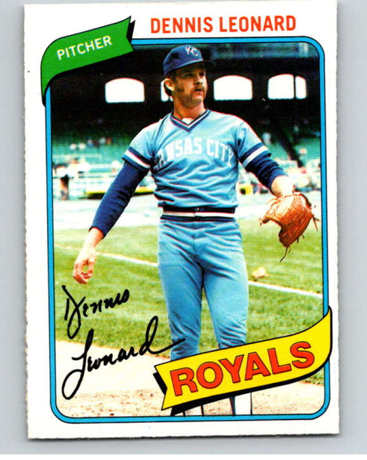 1980 O-Pee-Chee #293 Dennis Leonard  Kansas City Royals  V79716 Image 1