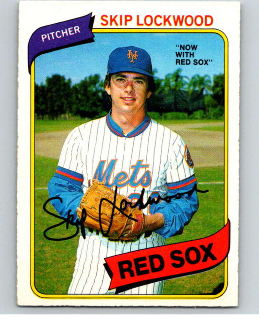 1980 O-Pee-Chee #295 Skip Lockwood  Boston Red Sox/Mets  V79720 Image 1