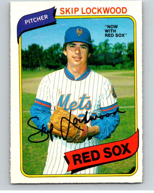 1980 O-Pee-Chee #295 Skip Lockwood  Boston Red Sox/Mets  V79721 Image 1
