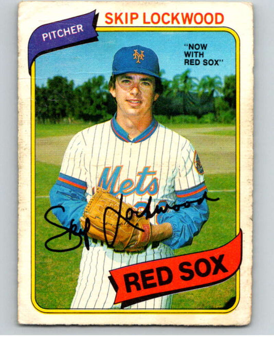 1980 O-Pee-Chee #295 Skip Lockwood  Boston Red Sox/Mets  V79722 Image 1